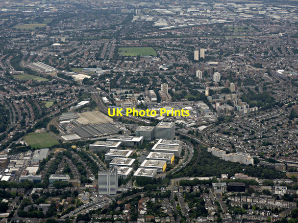 Photo 6"x4" Chiswick Park from the air Chiswick c2016 P1