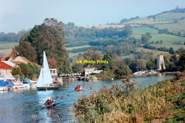 Photo 6"x4" Busy River Avon at Saltford Kelston c2003