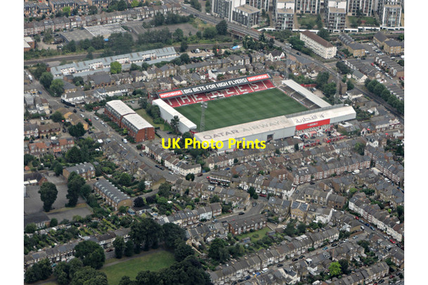 Photo 6"x4" Griffin Park from the air Brentford c2016