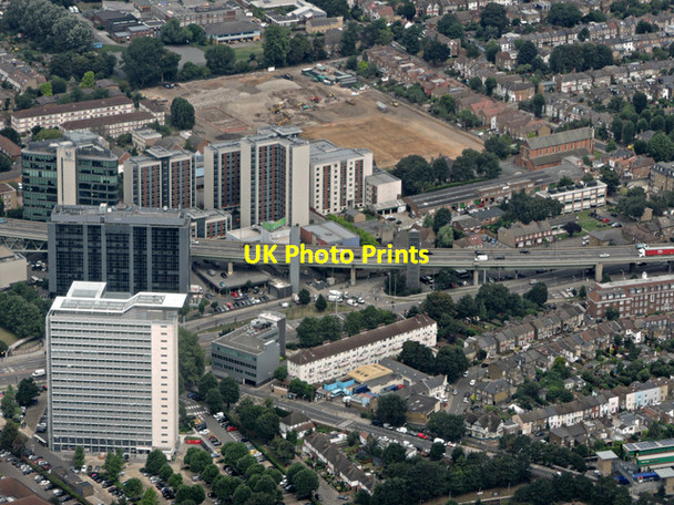Photo 6"x4" Brentford from the air Brentford c2016