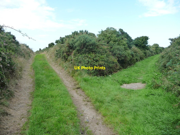 Photo 6"x4" Left for the fields, right for Kirk St Michael Kirk Michael c2016