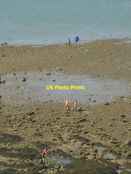 Photo 6"x4" Playing on the beach, Heysham Sands Heysham c2016