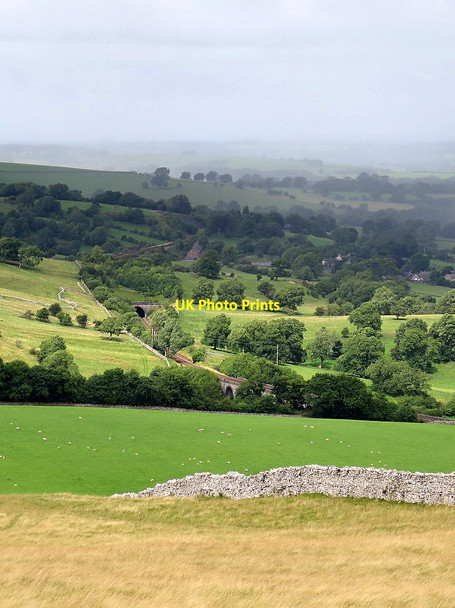 Photo 6"x4" Settle-Carlisle Railway from Smardale Fell Smardale c2016