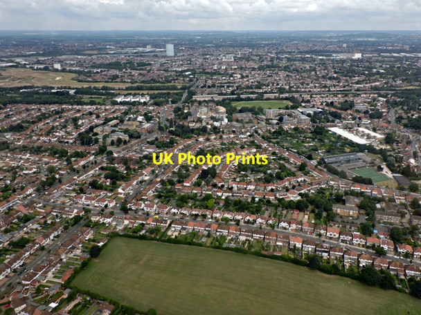 Photo 6"x4" Heston from the air Hounslow c2016