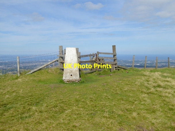 Photo 6"x4" Trig pillar on the summit of Allermuir Hill Dreghorn\/NT2268 c2016