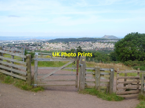 Photo 6"x4" Gate on the path beside Swanston Burn Boghall\/NT2465 c2016