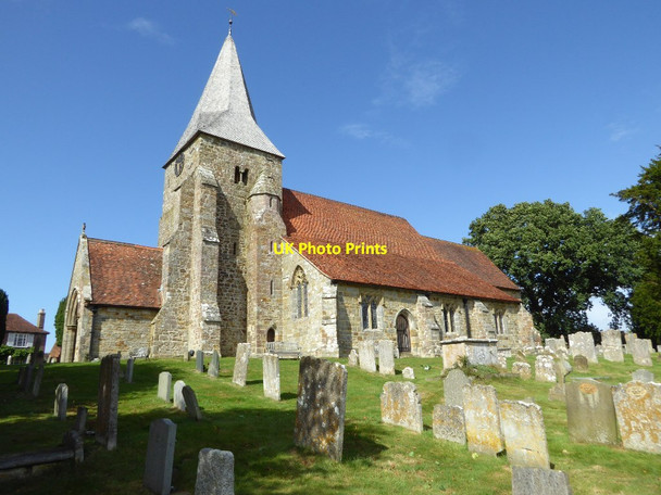 Photo 6"x4" Burwash church Burwash c2016