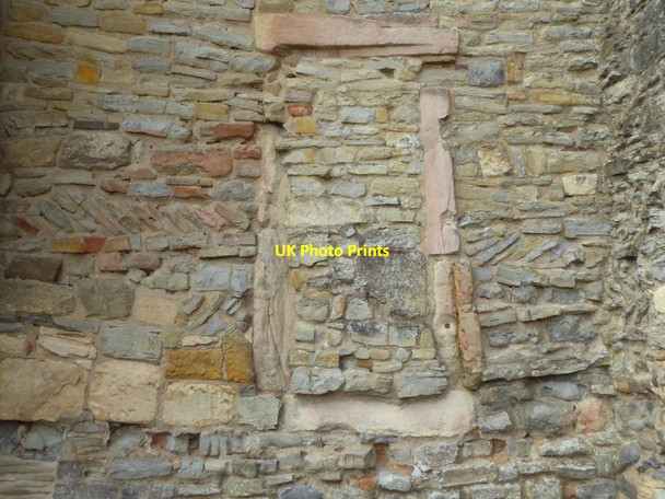 Photo 6"x4" Detail of masonry, Deerhurst church Deerhurst c2016