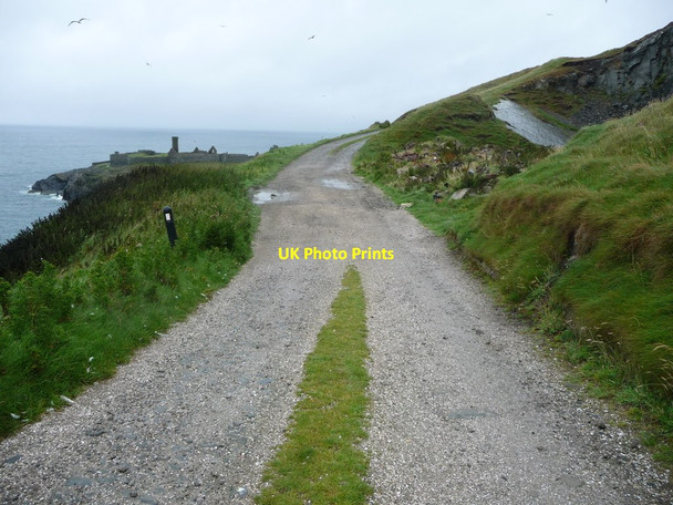 Photo 6"x4" Track on the north flank of Peel Hill Peel\/SC2484 c2016