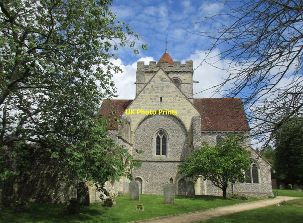 Photo 6"x4" Boxgrove Priory, west end Boxgrove c2016