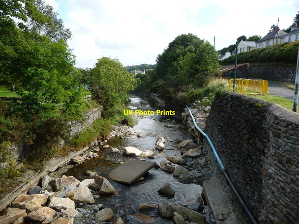 Photo 6"x4" Laxey River, full of rubble Agneash c2016