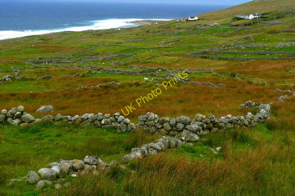 Photo 6"x4" Brinlack - A hillside full of stone walls Brinlack c2005