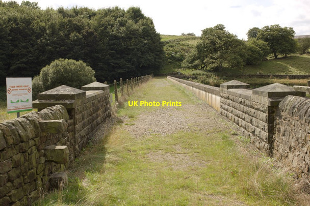 Photo 6"x4" Dam, John O'Gaunt Reservoir Brown Bank\/SE2153 c2016