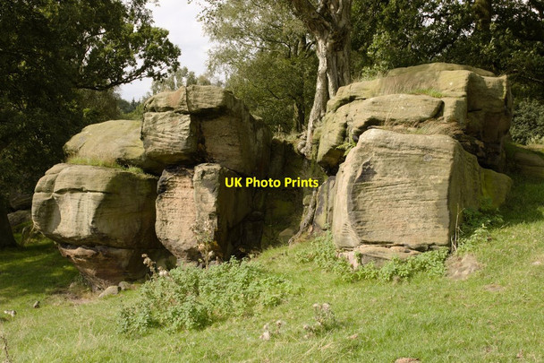 Photo 6"x4" Crags by the Footpath Beckwithshaw c2016