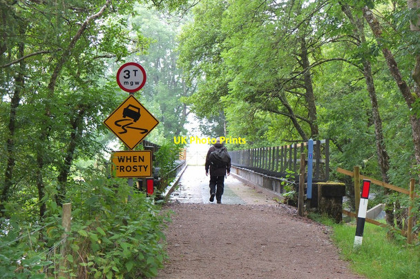 Photo 6"x4" Bridge over the Calder Burn Aberchalder c2016