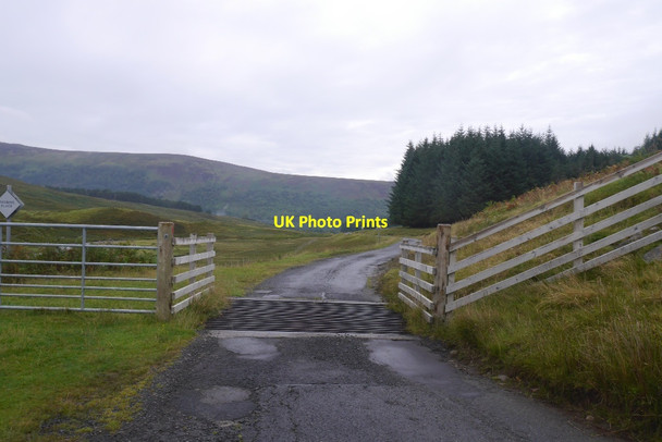 Photo 6"x4" Cattle grid, Lairig an Lochain Bridge of Balgie c2016