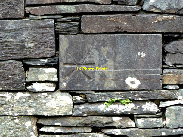 Photo 6"x4" This benchmark is on Skelwith Bridge Skelwith Bridge c2016
