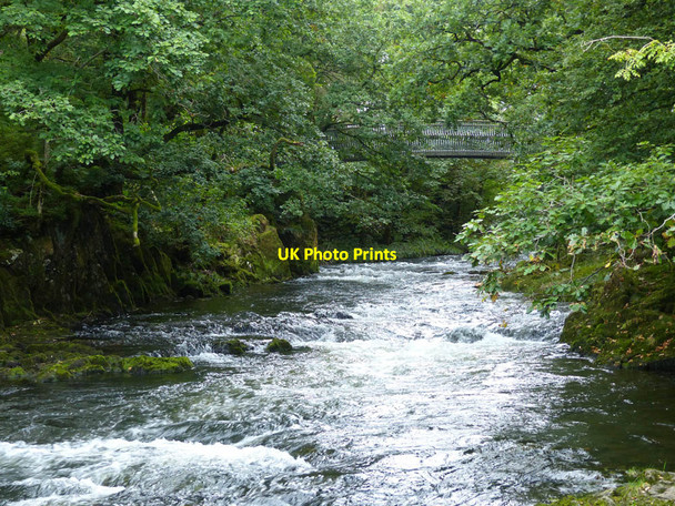Photo 6"x4" Trevor Woodburn bridge from the top of Skelwith Force Skelwith Bridge c2016