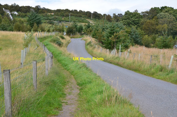 Photo 6"x4" Minor road with path from Grotaig Bunloit c2016