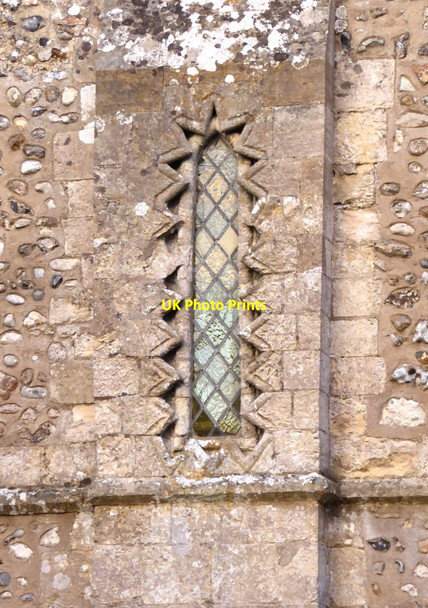 Photo 6"x4" Clymping church: Norman window Littlehampton c2016