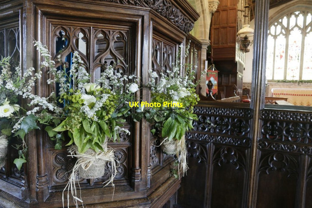 Photo 6"x4" Flowers on the Pulpit Harpton c2016