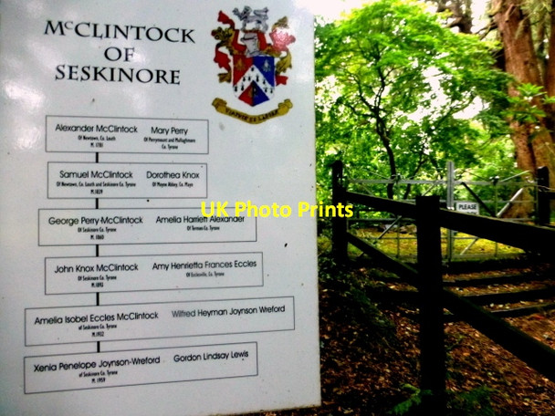 Photo 6"x4" Information board detail, Seskinore (2) Seskinore c2016