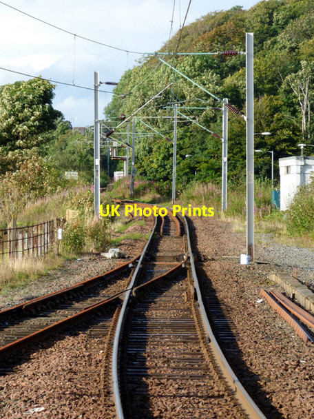 Photo 6"x4" Points at Wemyss Bay railway station Skelmorlie c2016