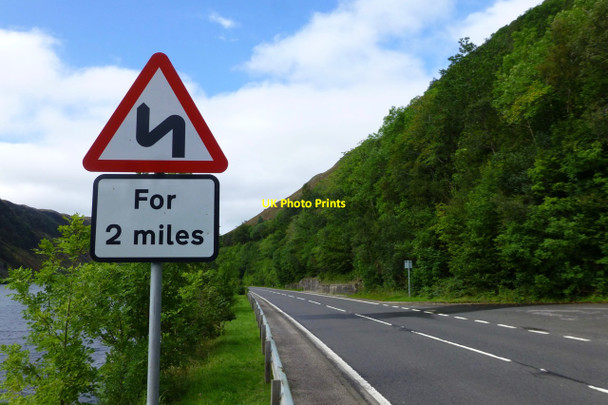 Photo 6"x4" Double bends sign Ballimore\/NN0525 c2016