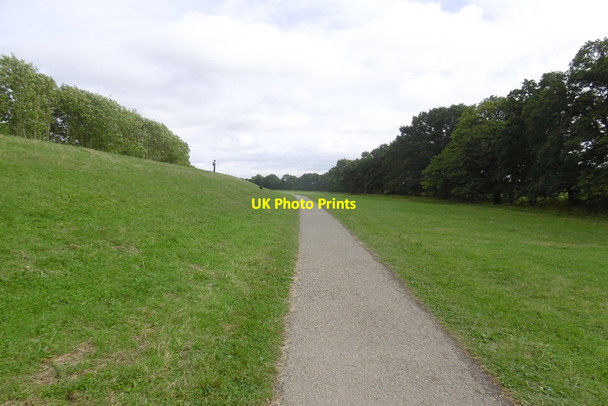 Photo 6"x4" Clifton Ings: path and flood defence York\/SE5951 c2016