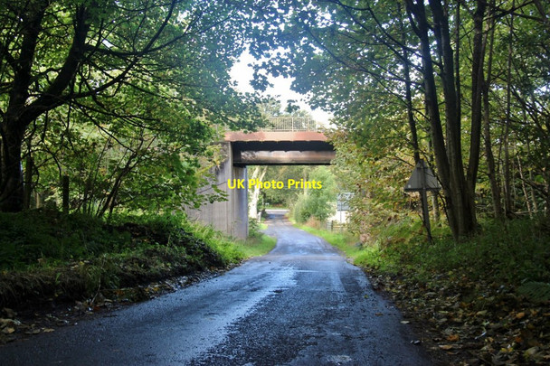Photo 6"x4" Railway bridge over Dalry Moor Road Fairlie c2016