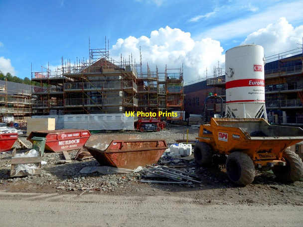 Photo 6"x4" Construction at former site of Crosslet House Dumbarton c2016