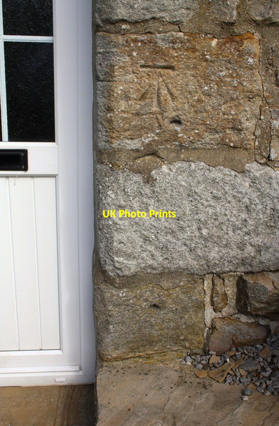 Photo 6"x4" Benchmark on 'Crow Trees' Ivelet c2016