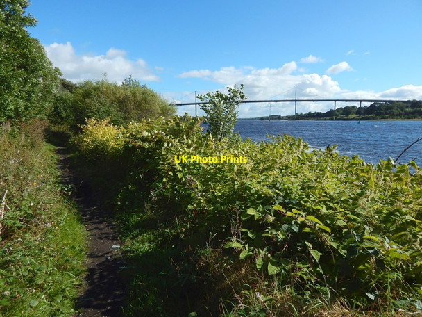 Photo 6"x4" Path by the River Clyde at Old Kilpatrick Erskine c2016