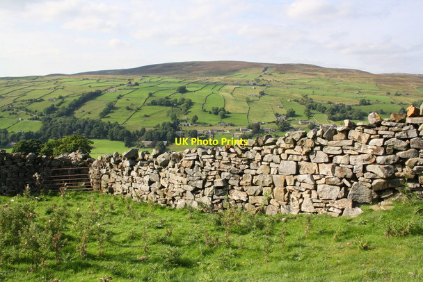 Photo 6"x4" Dry stone wall on north side Gale Lane above Gale Houses Low Row\/SD9897 c2016