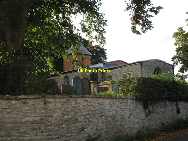Photo 6"x4" Blue lias walling and Holy Trinity church, Tythby Tithby c2016