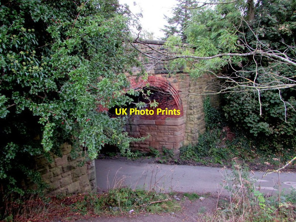 Photo 6"x4" South side of a former railway bridge, New Broughton Wrexham\/Wrecsam c2016