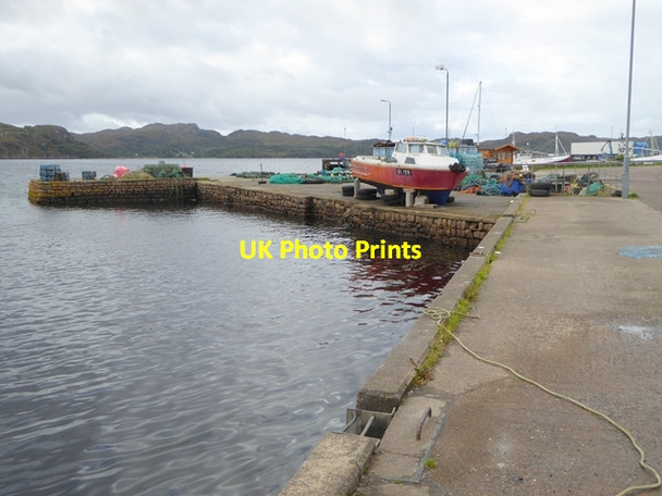 Photo 6"x4" Jetty at Gairloch Charlestown\/NG8075 c2016
