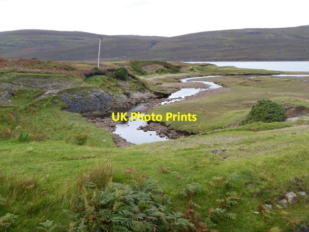 Photo 6"x4" Burn mouth at the head of the Kyle of Durness Ach a' Chorrain c2016