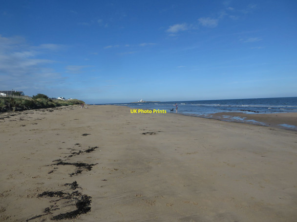 Photo 6"x4" Beach at Low Hauxley Amble c2016