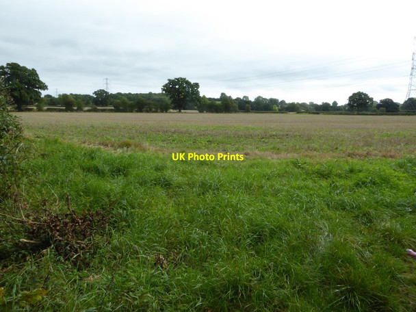 Photo 6"x4" Farmland beside Camp Lane Buckley Green c2016