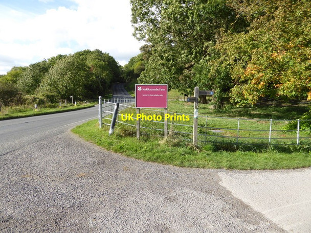 Photo 6"x4" South Downs Way at Saddlescombe Farm entrance Saddlescombe c2016