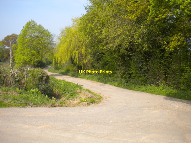 Photo 6"x4" Track to Challands and Holbeck Farms Halam c2016