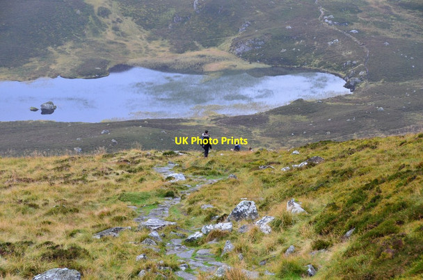 Photo 6"x4" Descending Ben Vrackie Kinnaird\/NN9559 c2016
