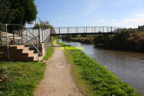 Photo 6"x4" Footbridge over Coventry Canal near Villiers Street Nuneaton c2016