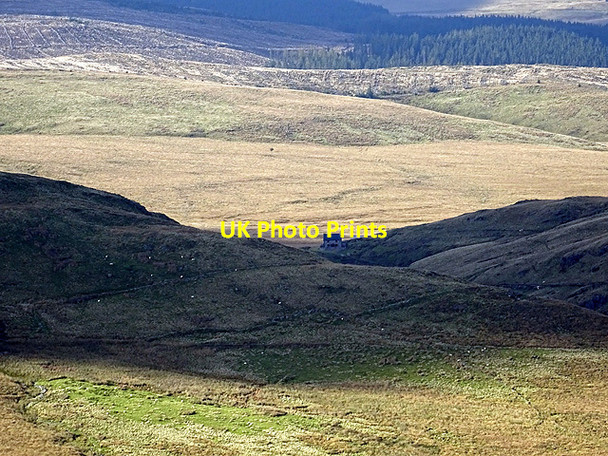 Photo 6"x4" Llechwedd-mawr farmhouse in the shade Nant y Baracs c2016