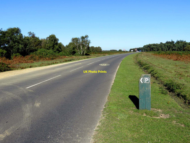 Photo 6"x4" The B3054 near Bull Hill Lymington c2016