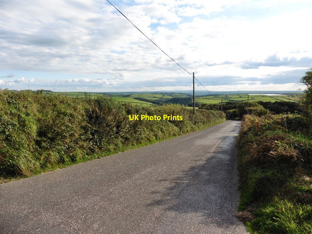 Photo 6"x4" Minor road on Whitefield Hill Muddiford c2016