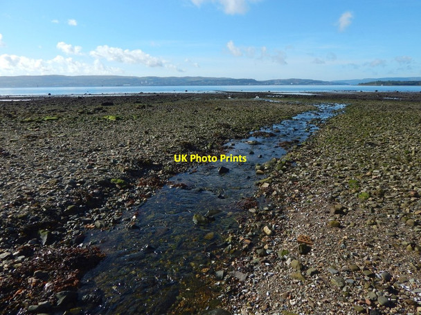 Photo 6"x4" The Milligs Burn reaches the Firth of Clyde Helensburgh c2016