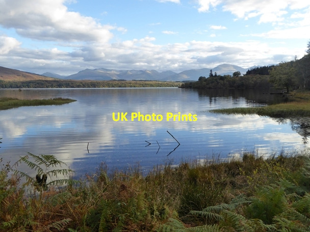 Photo 6"x4" Reflections in a bay on Loch Arkaig Bunarkaig c2016