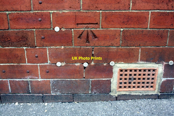 Photo 6"x4" Benchmark on junction of #1 Kelsall Road and #2 Kelsall Grove Leeds\/SE3034 c2016